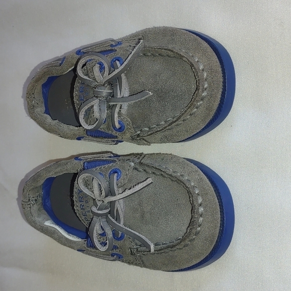 𝅺Boys Gray & Blue Top-Sider Sperry - Picture 4 of 7